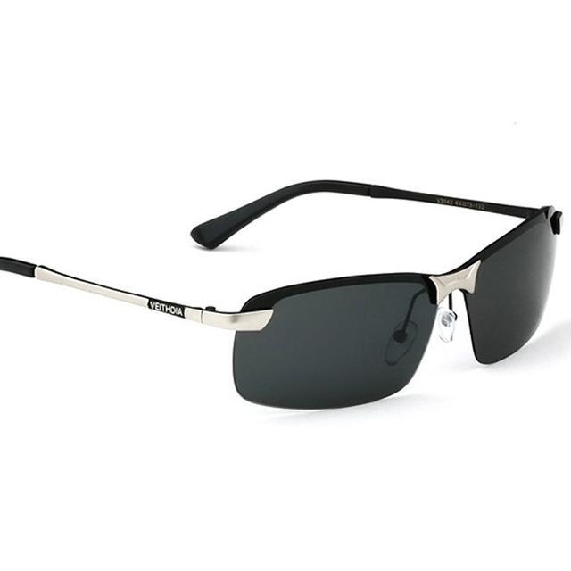 VEITHDIA брендовые дизайнерские поляризационные мужские солнцезащитные очки без оправы, солнцезащитные очки для мужчин 3043