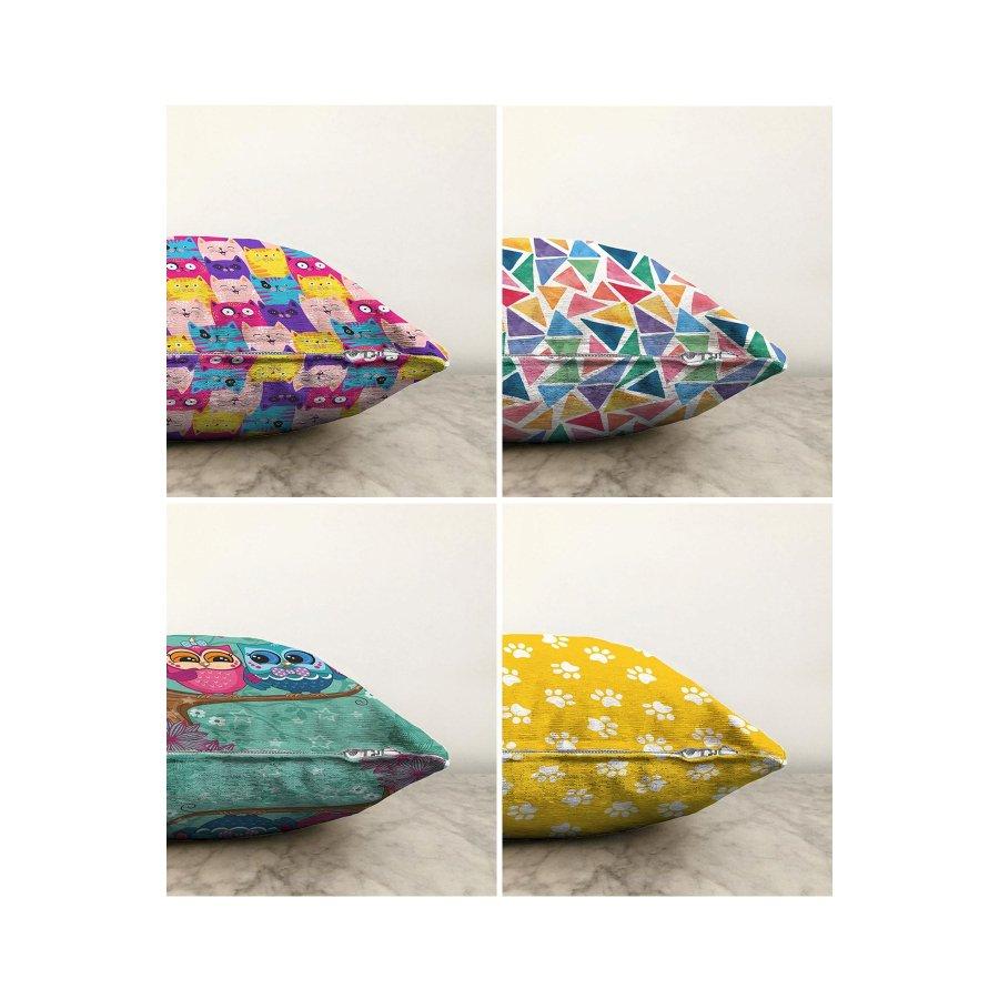 Набор чехлов для подушек с цифровой печатью из 4 предметов
