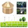 5PCS Gold Fogging Sprinkler Head Brass Garden Cooling System Nozzles  Garden Irrigation