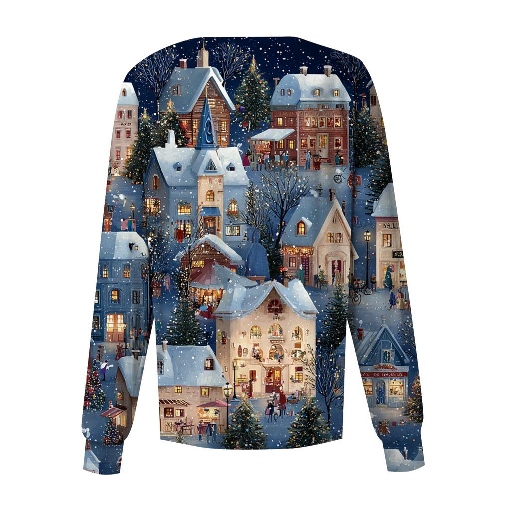 Women's Casual Long Sleeve Single Breasted Printed Dry-nurse Top