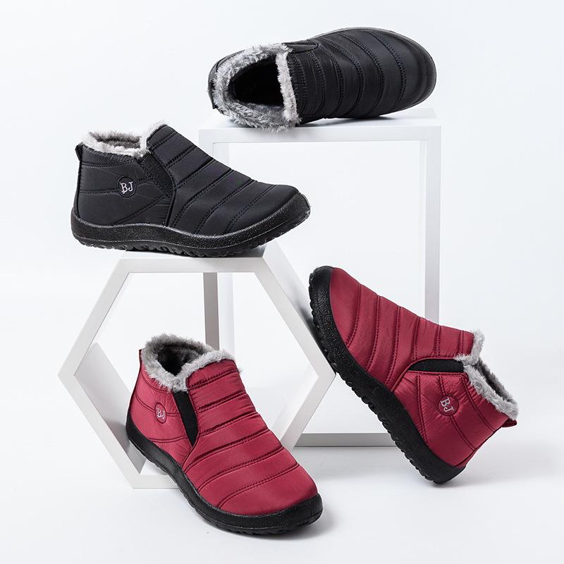 35-47 размер плюша женские мужские зимние теплые зимние сапоги водонепроницаемые противоскользящие толстые меховые ботинки