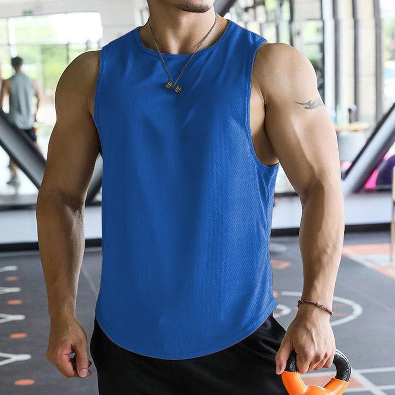 Men's Quick-Dry Fitness Vest - Sleeveless Waistcoat for Basketball, Running, and Training