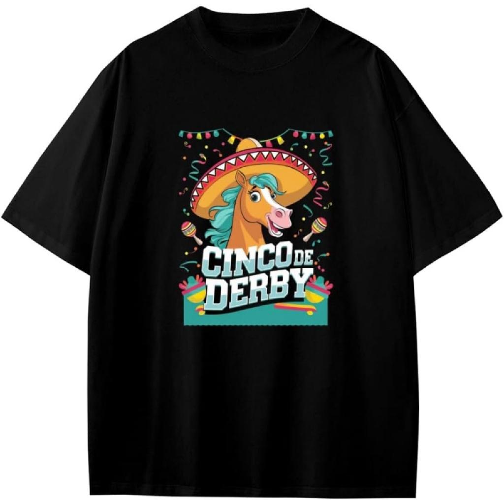 Funny Cinco de Derby Horse Boys Girls Teens T-Shirt Anime Gift