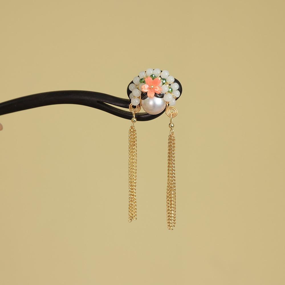 Tassel New Chinese Style Hair Clip Red Hanfu Hairpin Beijing Opera Hair Accessories Bridal