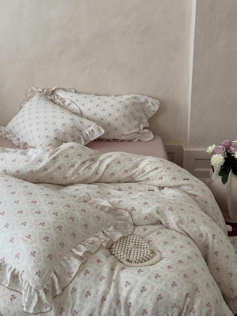 G5Z Французская Ретро Двухслойная Полностью Хлопковая Кружевная Пододеяльник