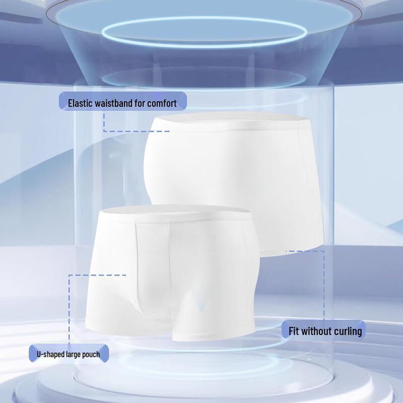 Nanjiren Мужские одноразовые хлопковые трусы-боксеры (5-Pack)