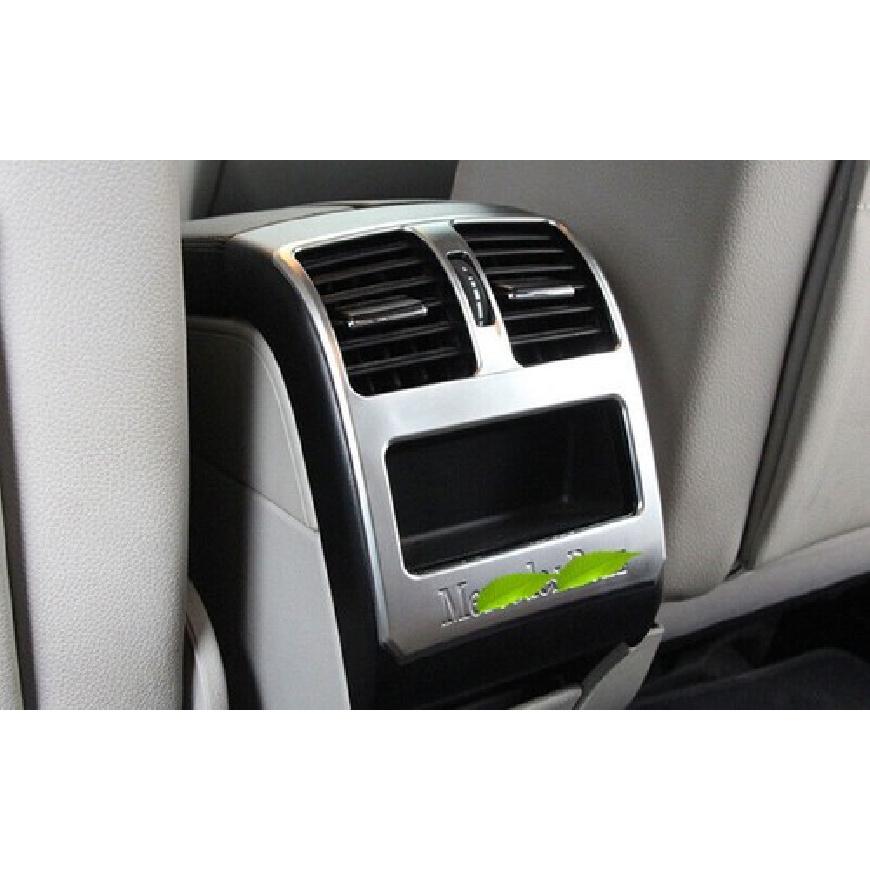 Matte Silver Back Row Air Outlet Vent Cover Trim For Mercedes-Benz GLK 2009-2015
