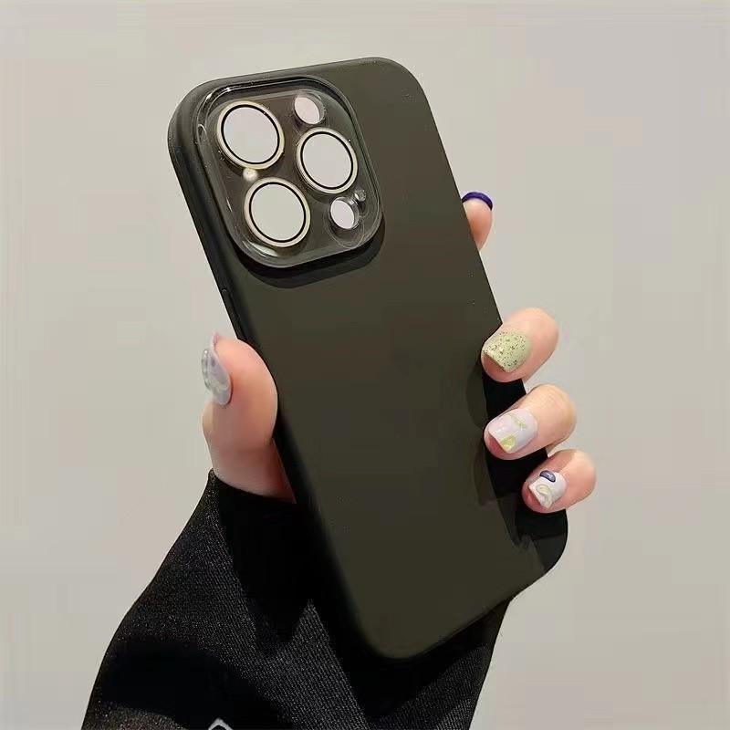 Новый жидкий силикон подходит для чехла мобильного телефона Apple 11promax, линза полностью закрыта, iphone11 однотонный 11pro.