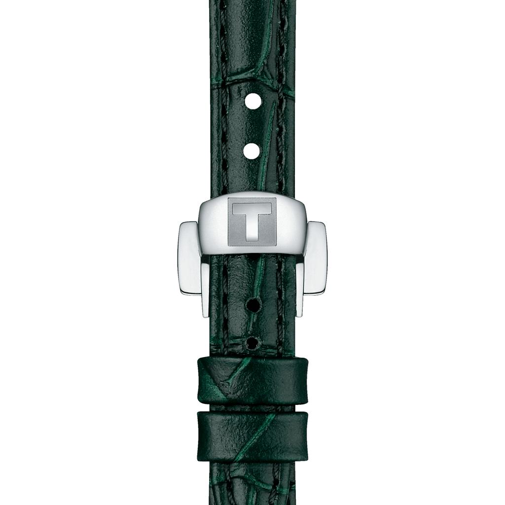 Tissot Кожаный ремешок Белый циферблат из перламутра Мужские модные часы T126.010.16.113.02