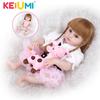 Original KEIUMI 19 Inch Full Silicone Reborn Baby Dolls DIY Hair Style Bebe Girl Doll Toys Gift For Child's Birthday XAMS