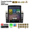 9,7-дюймовый автомобильный радиоприемник для Toyota Corolla Verso 2004-2009 Android 2 DIN Tesla с вертикальным экраном Carplay Авто радио Мультимедийный плеер 2 + 32 ГБ