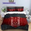 BJK2 Pattern Bedding Quilt Set  Home Decoration  Gift (1 * duvet cover + 2 * pillowcase  without core)