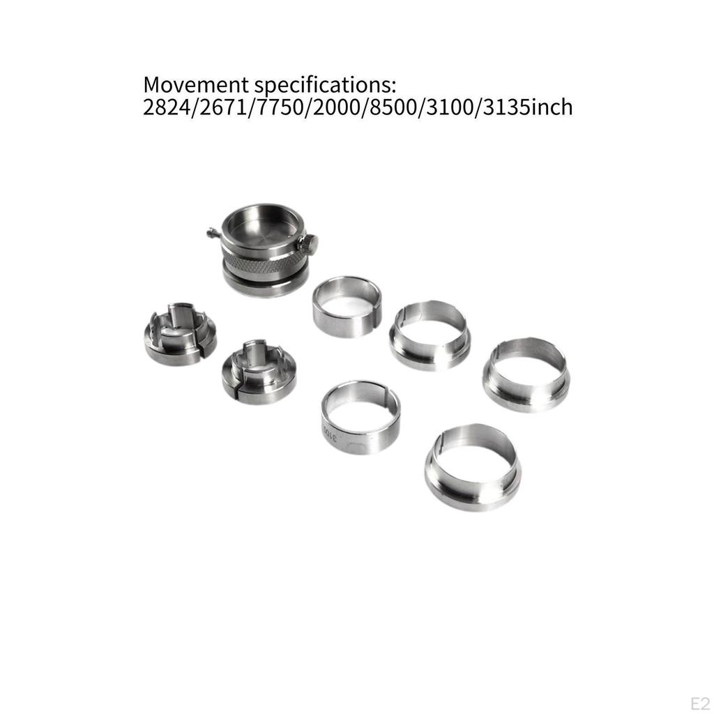 Держатель часового механизма с вращающимся основанием из нержавеющей стали, прочное сиденье для инструмента для ремонта