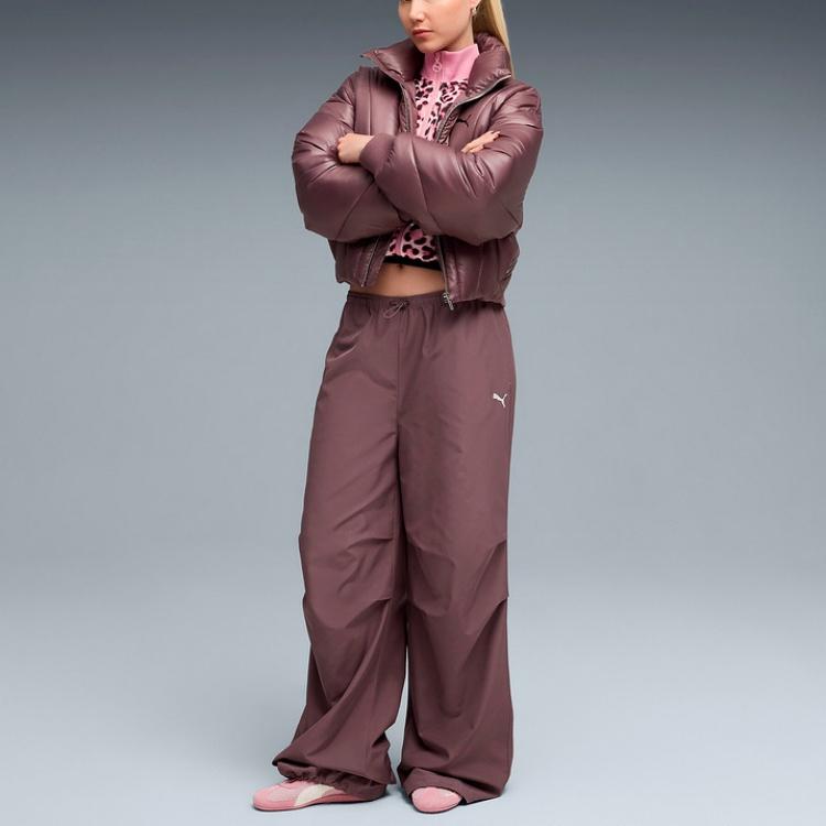 Puma Тканые Модные Простые Удобные Повседневные Брюки Женские низы 633978-88