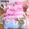 Bed Sheet Pillowcase 4pcs Bedding Sets/bedclothes Kids/bed Linen Duvet Cover Twin