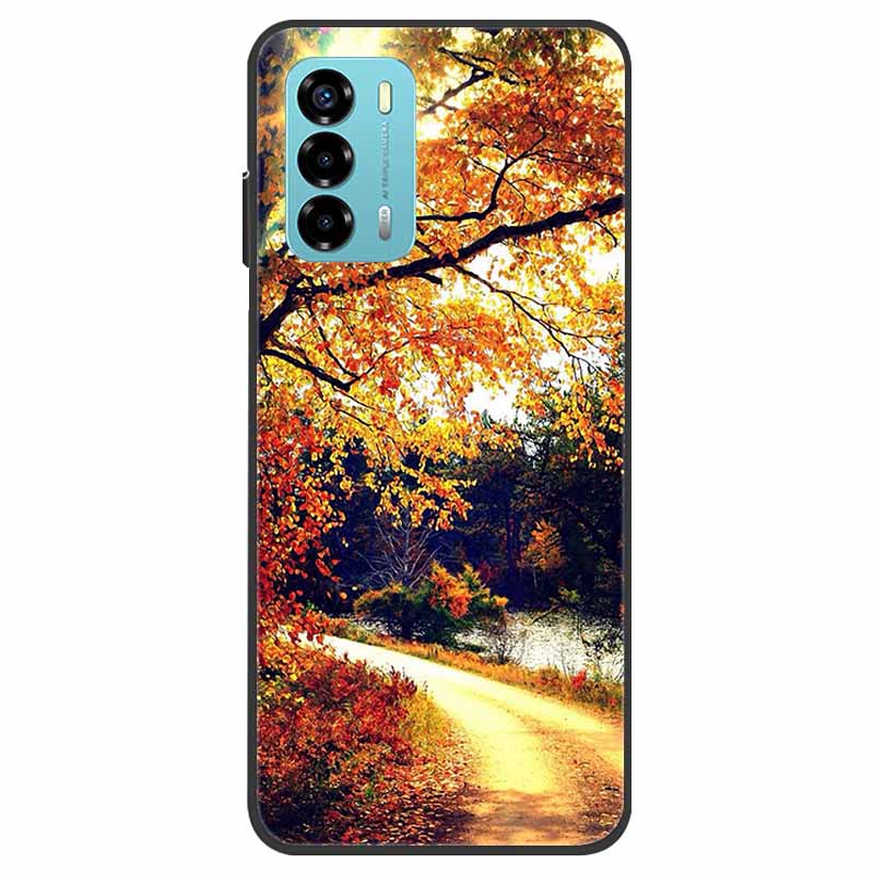 Чехол для ZTE Blade V40 Vita Цветочный Мраморный Черный Бампер Мягкий ТПУ Силиконовый Чехол для Телефона ZTE V 40 Vita / Blade V40 Vita