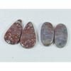 26-29MM Natural Red Bloodstone Matched 2Pair Cabochon for Earring Making SK-3496