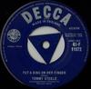 7inch Record TOMMY STEELE - Put A Ring On Her Finger 45F11072 Decca 1958 UK Rock Used