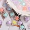 Home Party Supplies Transparent Cut Bead DIY Handmade Materials 15.5mm*7.5mm 10pcs Acrylic for Bracelet Jewelry Marking DIY Material Charms Big Hole