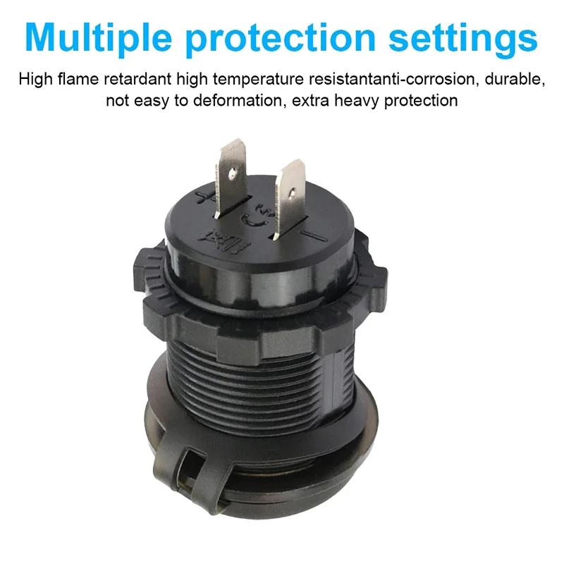 Новый автомобильный прикуриватель 4.2A автомобильное зарядное устройство с двумя разъемами USB штекер питания 12 В 24 В светодиодный вольтметр мото авто разветвитель адаптер