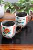 Waza No Kura Stylish Mug Pair Set Kutani Ware Komon Tsubaki Pottery Luxury Brand Tableware Made In Japan