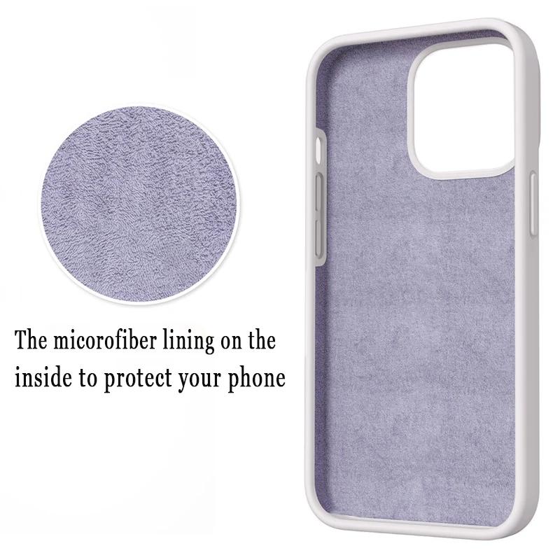 Multi-color Apple Original 16 Pro Max Phone Case, Soft Silicone for Apple 16 15 14 13 12 Full Wrap Shockproof, Anti-slip Phone Case