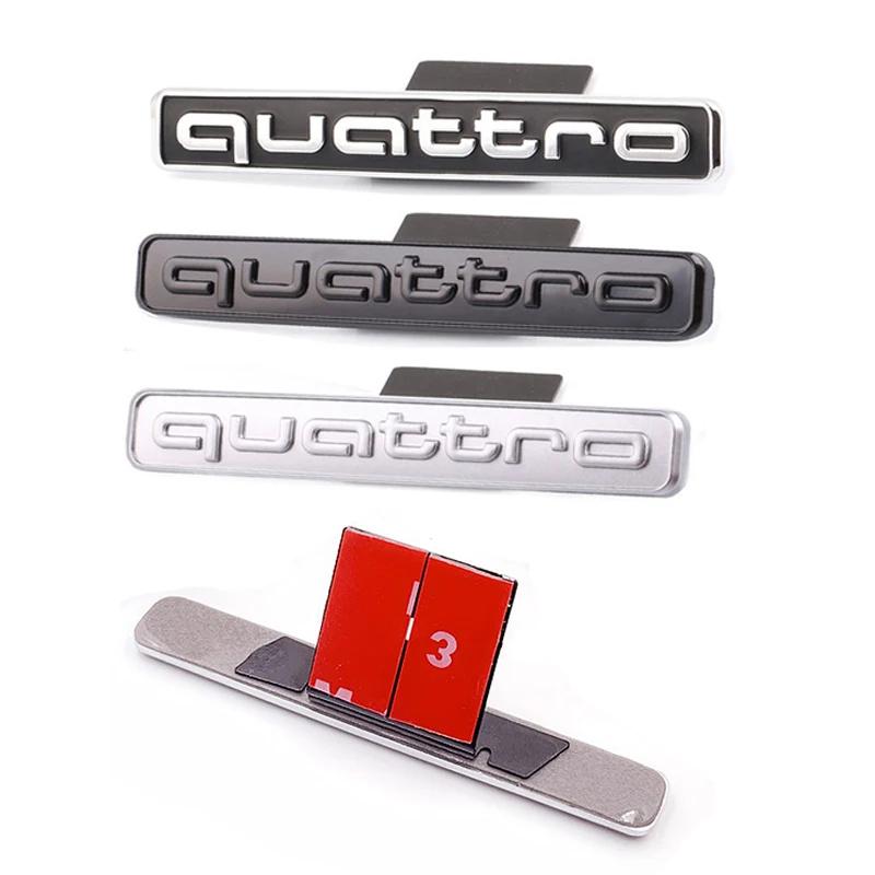 Car Front Grille Emblem Badge Styling for Q1 Quattro Logo RS3 RS4 RS5 RS6 RS7 SQ3 SQ5 Q7 A3 A4 A5 A6 A7 A1 S3 S4 Accessories