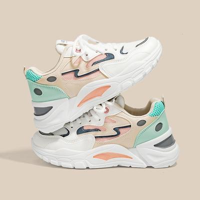 Обувь для папы, новые женские туфли, сетчатые, дышащие, универсальные, повседневные, разноцветные, спортивные туфли