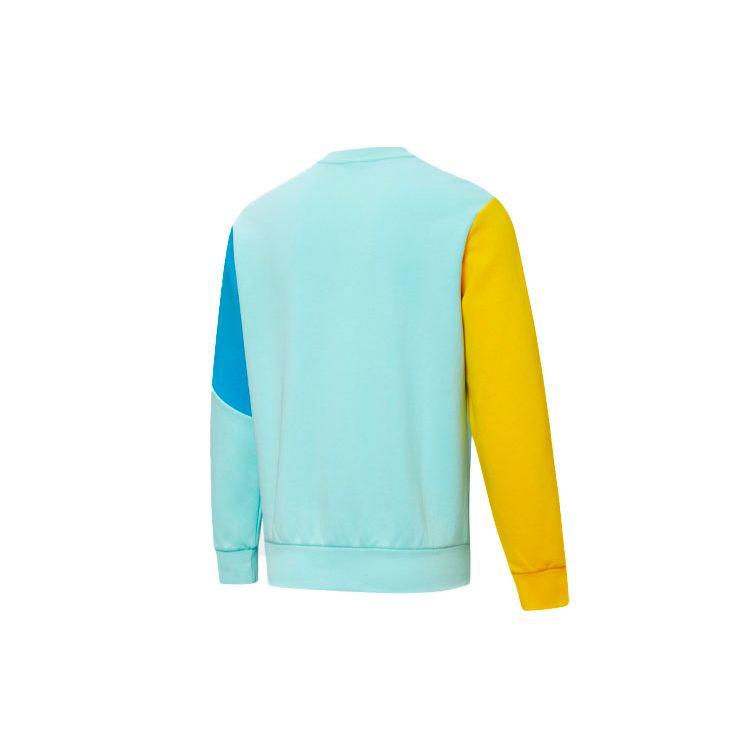 Puma Повседневная толстовка с круглым вырезом и красочным вышитым логотипом, топы унисекс, цвет Aruba, синий 532180-33