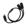 DIN 4PIN To 2DIN 4PIN Adapter Cable Professional Male To Female 4 Pin Mini DIN Y Splitter Cable