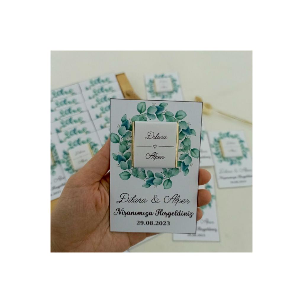 Персонализированный шоколад для помолвки, шоколад Promise, свадебные конфеты, подарок из хны, 50 шт.