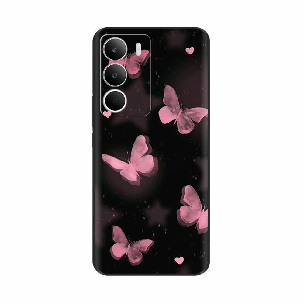 Для чехла Realme C71 RMX5303 Мягкий силиконовый милый мультяшный чехол-накладка с бабочкой Fundas для RealmeC71 C 71 Защитный корпус Coque