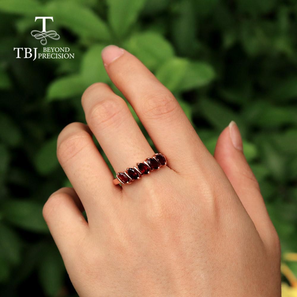 Новое поступление, ювелирные изделия из натурального граната для женщин, изящные ювелирные изделия, серьги-кольца из серебра 925 пробы с драгоценными камнями, комплект ювелирных изделий, повседневная одежда, подарок