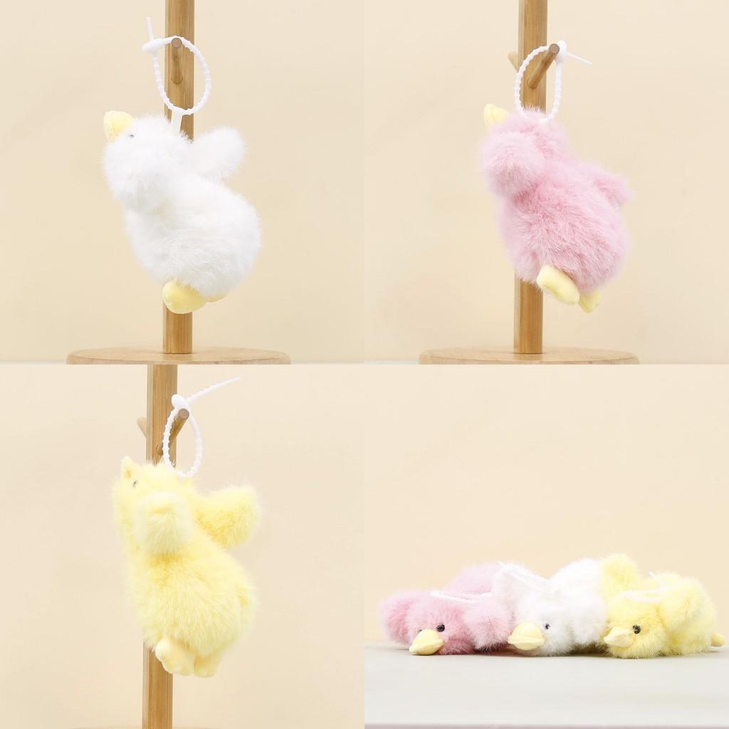 Plush Duck Keychain With Pp Cotton Filling For Bag Decor And Collectors
