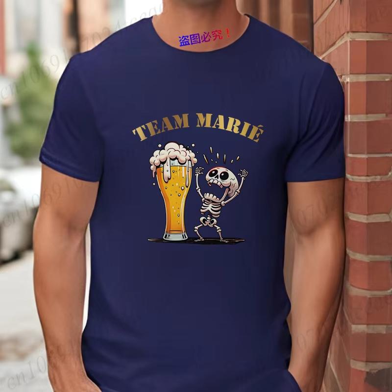 French Groom Squad Evg Team Best Unisex T Shirt Fashion Beer Graphic Y2k Tops Unisexs Single Farewell Wedding Bachelor Party Tees