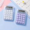 Прозрачный милый мини-калькулятор на батарейках, 8-значный, детский портативный канцелярский калькулятор, студенческие подарки, офисные школьные принадлежности