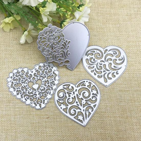 Полые штампы в форме сердца DIY трафареты для скрапбукинга тиснение шаблон декора