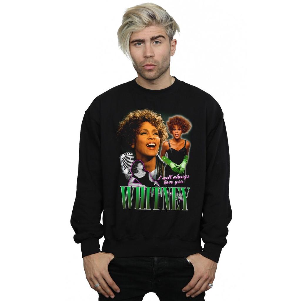 Whitney Houston Mens I Will Always Love You Homage Sweatshirt
