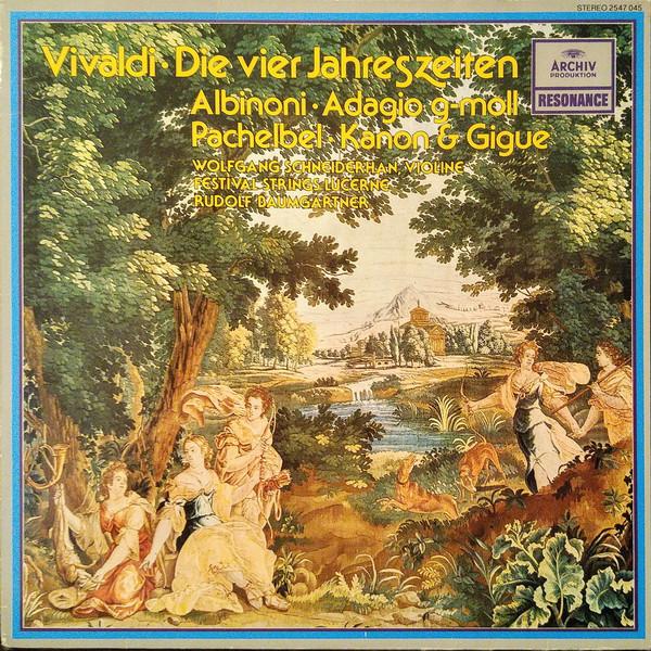 LP Record JOHANN PACHELBEL ANTONIO VIVALDI Die Vier Jahreszeiten Adagio Gmo 2547045 Archiv Produkti 1981 Germany Classical Used