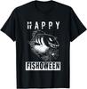 Happy Fishoween Рыбий скелет Хэллоуин костюм футболка унисекс