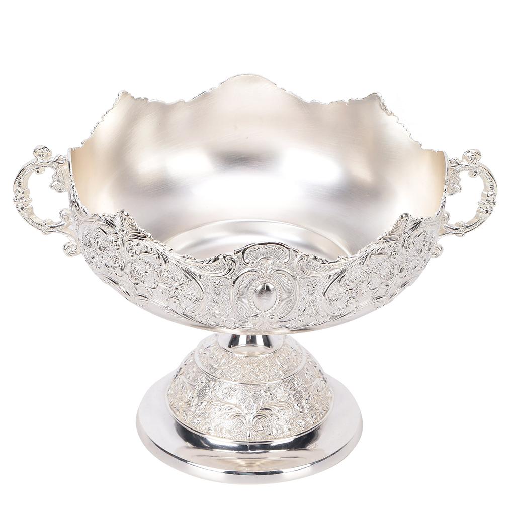 Европейский поднос для фруктов из цинкового сплава, чаша с украшениями в стиле ретро для хранения конфет