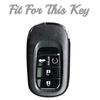 Для Honda HR-V CR-V CRV Civic Accord 2021 2022 2023 4 кнопки ТПУ чехол для автомобильного ключа авто чехол держатель брелока аксессуары
