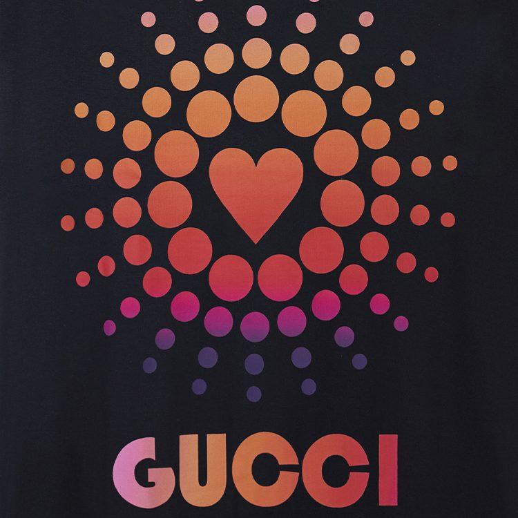 Gucci Футболка Love Parade SS22 Мужская Черная 548334-XJEMZ-1082