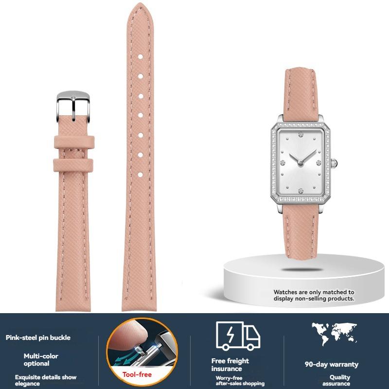 Женский ремешок из коровьей кожи для часов Fiyta DW Fossil Casio Longines, телячья кожа, 10 мм 12 мм 14 мм 16 мм 18 мм, браслет, Черный Зеленый Красный