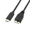 Позолоченный USB C Male на Micro USB-B Male Быстрая зарядка 5 Гбит/с Высокоскоростной адаптер-шнур USB-кабель для передачи данных, специфичный для HDD, OTG 0,5 м