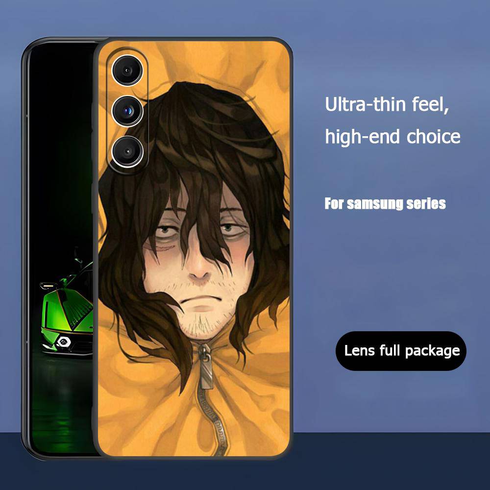 Чехол для телефона 'Eraser Head Shota Aizawa' Роскошный Черный для Samsung Galaxy S23 S24 S25 Ultra S22 Plus S21
