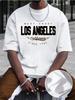 Простые модные футболки с буквами Streetwear Хип-хоп с принтами Крутые Оверсайз Дышащие