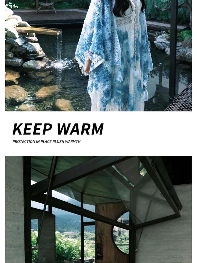 2025 Летний кардиган в этническом стиле - Женский легкий шаль для офиса и путешествий