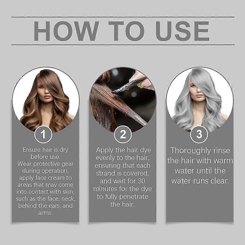 Silver Hair Dye Cream 100g