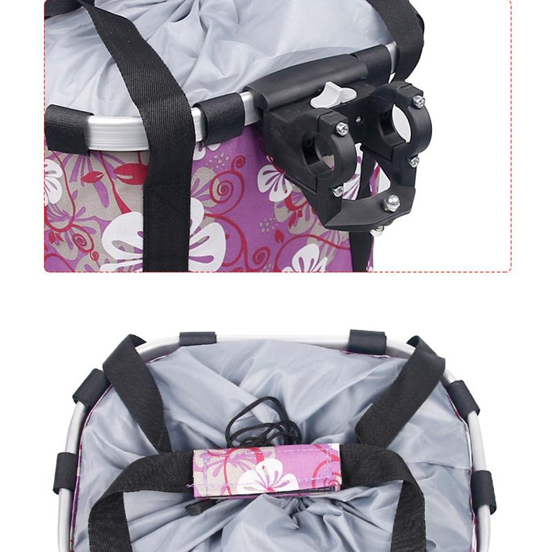 Складная передняя сумка для велосипеда, водонепроницаемая корзина на руль велосипеда, велосипедная передняя рама, аксессуары для велосипеда, велосипедные корзины, 1 шт.